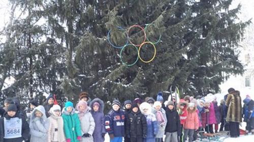 фото олимпийские старты СОШ Шняево февраль 2014